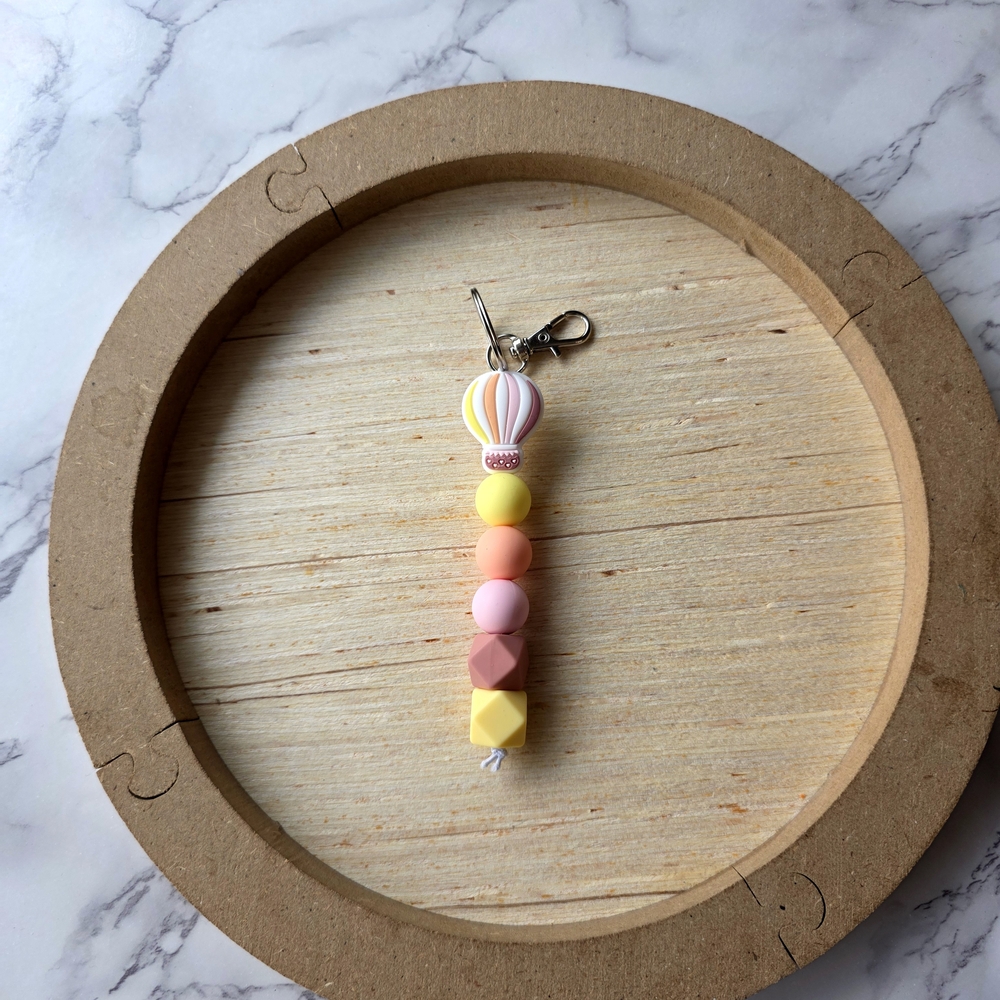 Colorful Beaded Keychain